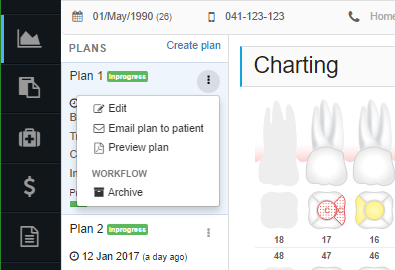 Export your patient’s chart for a comprehensive overview
